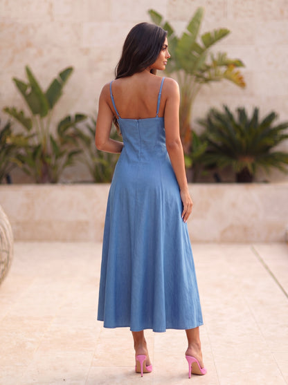 Vestido Nápoles Azul